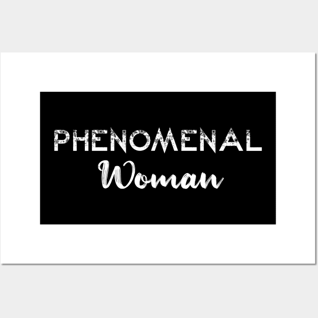 phenomenal woman t shirt Wall Art by abuzaidstudio